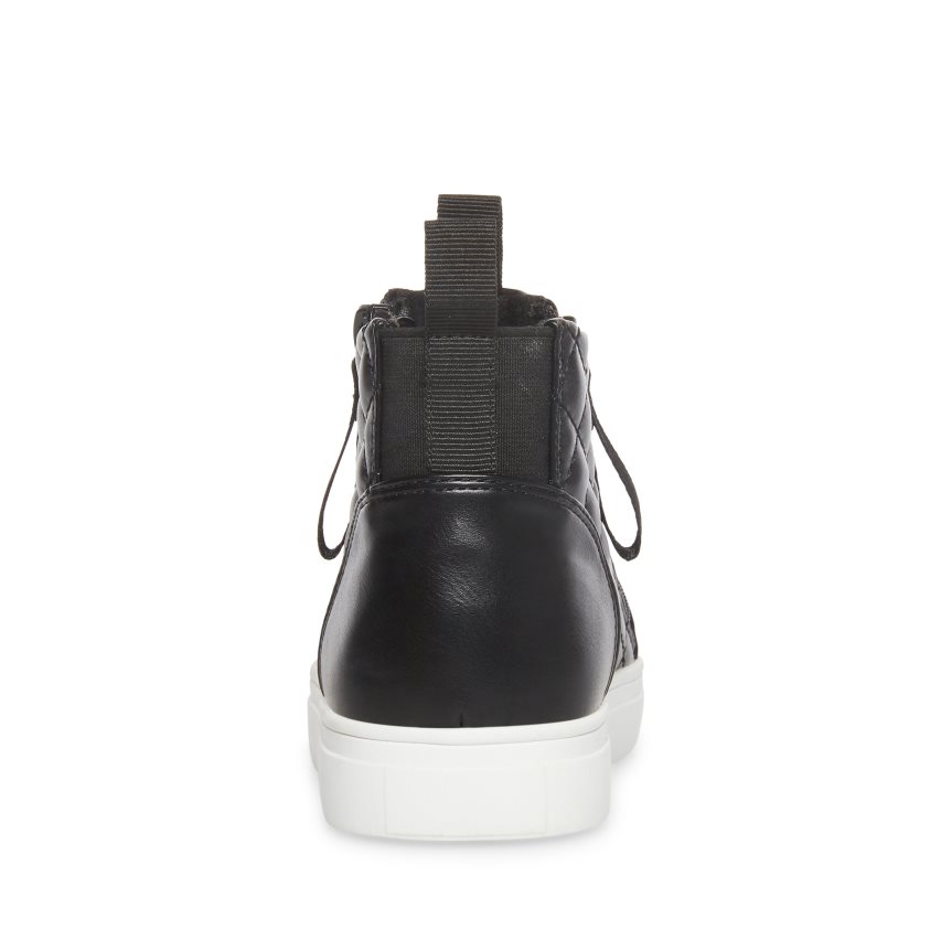 Black Steve Madden Areggie Kids' Sneakers | PH 9213ALK